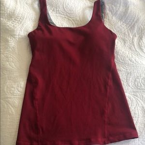 Burgundy Lululemon Tank Top